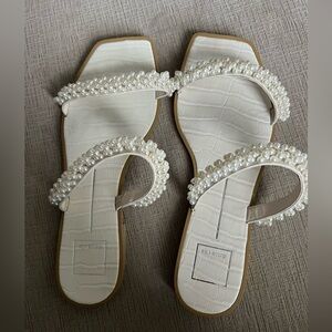 White Dolce Vita Flats! Size 9